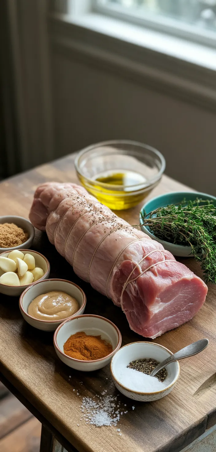 Ingredients photo for Oven Baked Pork Tenderloin Recipe