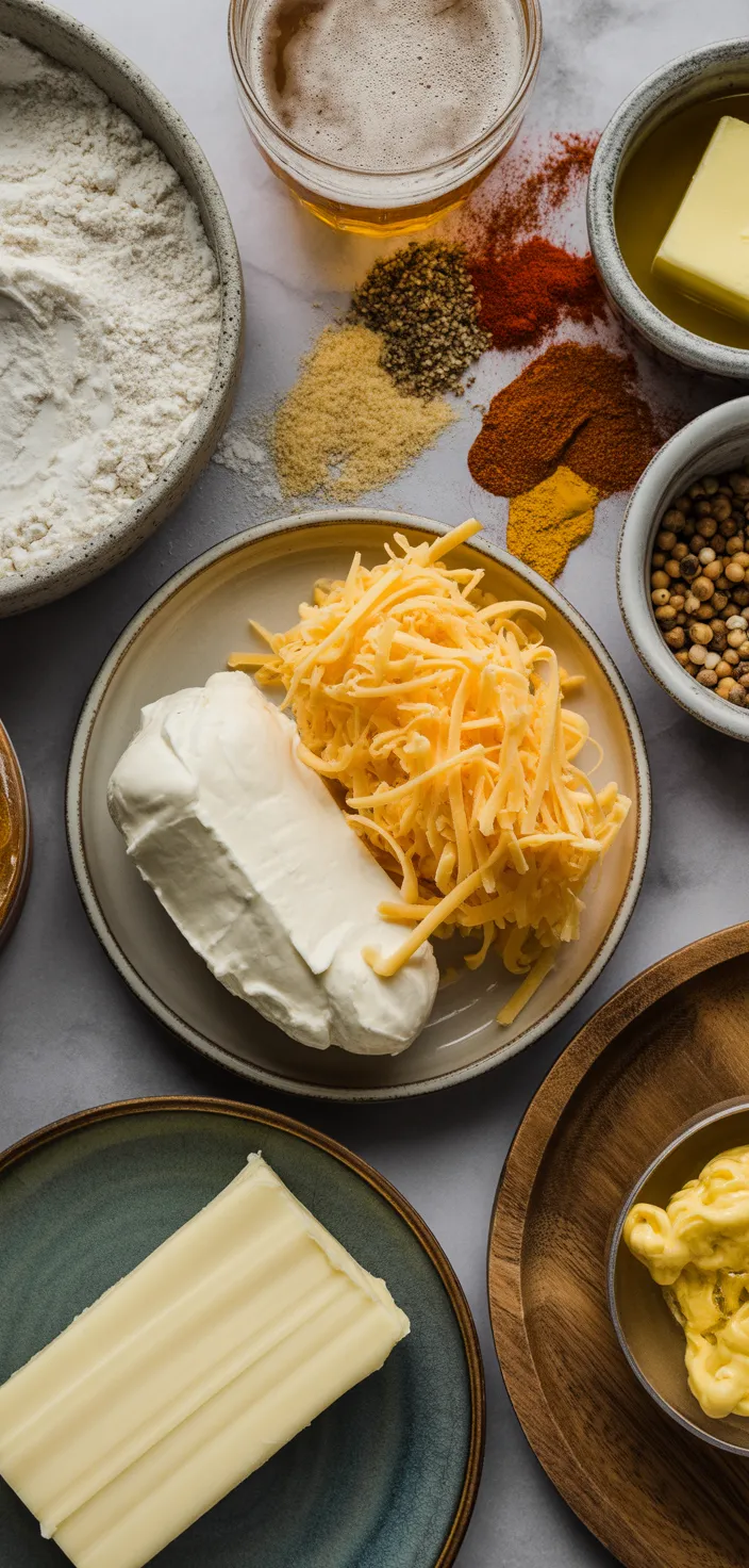 Ingredients photo for Beer Cheese Dip  {VIDEO} Recipe