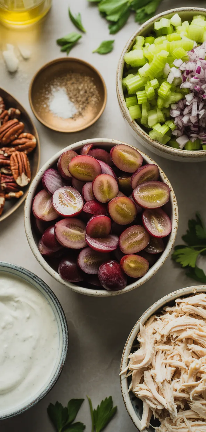 Ingredients photo for Chicken Salad With Grapes Recipe
