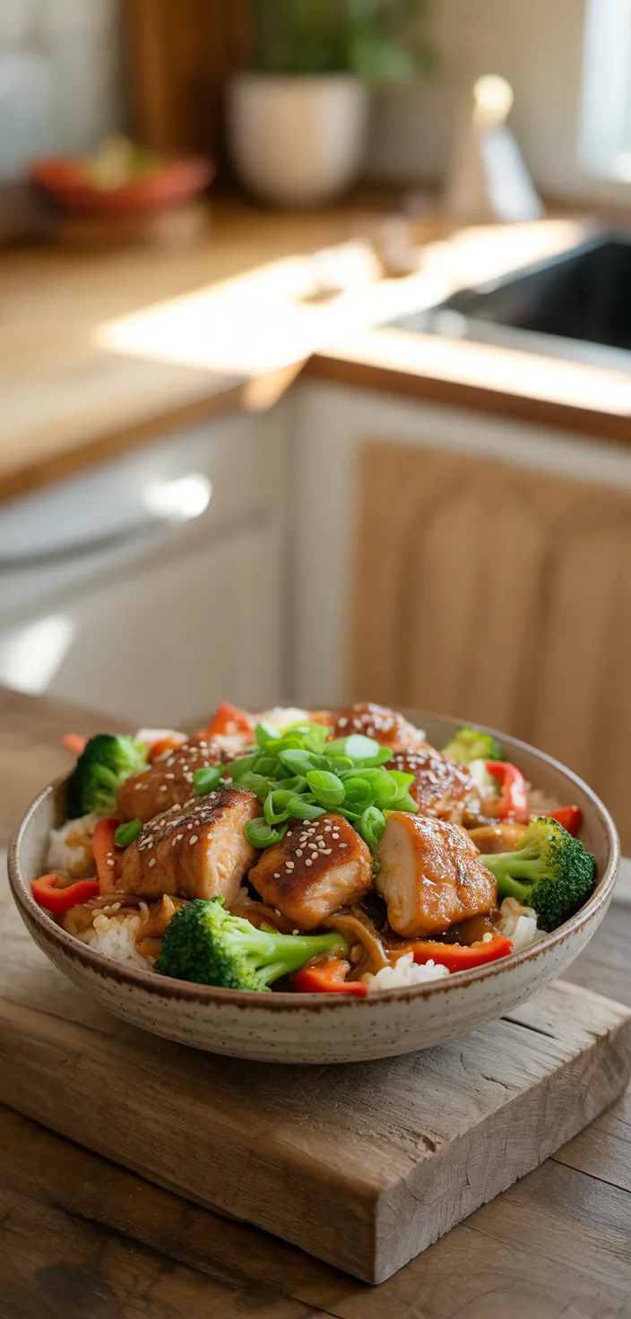 Ingredients photo for Delicious Teriyaki Chicken Rice Bowl For Busy Nights Recipe