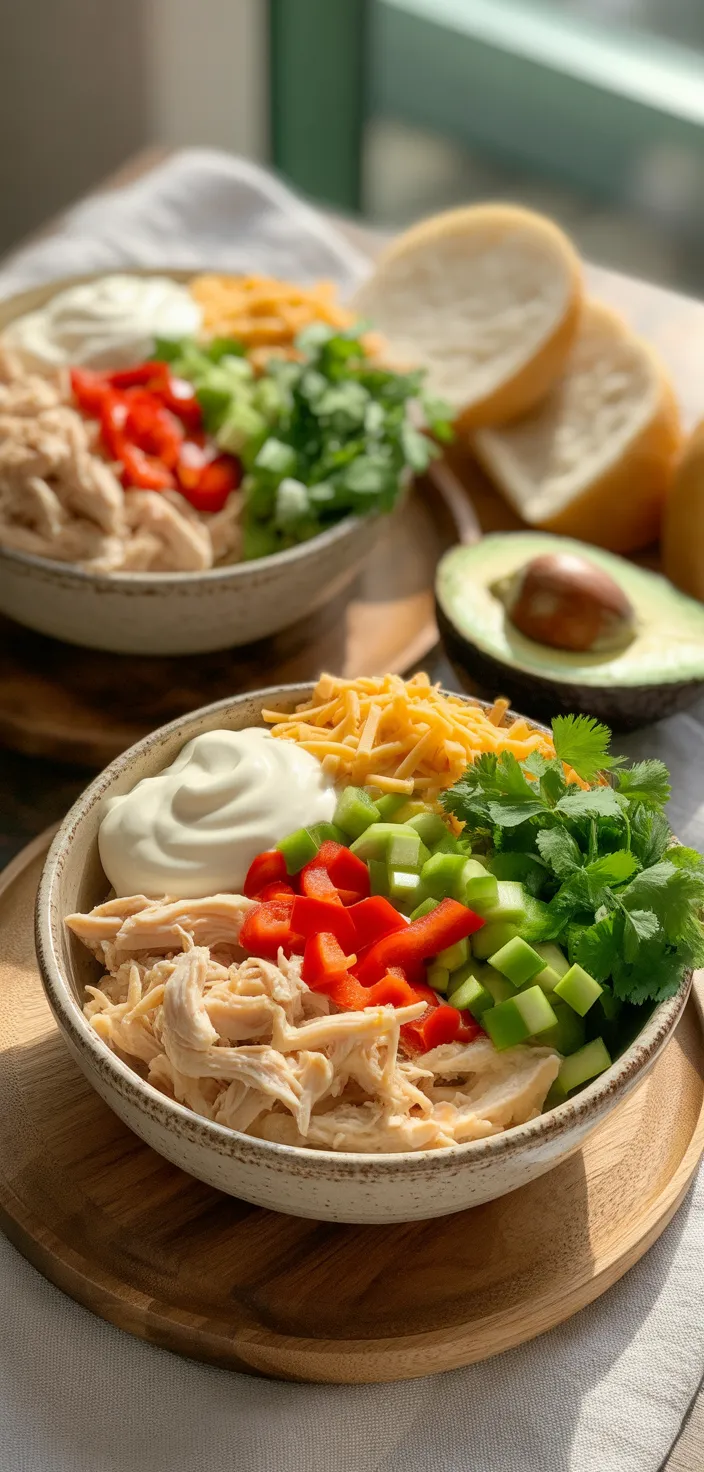 Ingredients photo for Mexican Chicken Salad Sandwiches Recipe