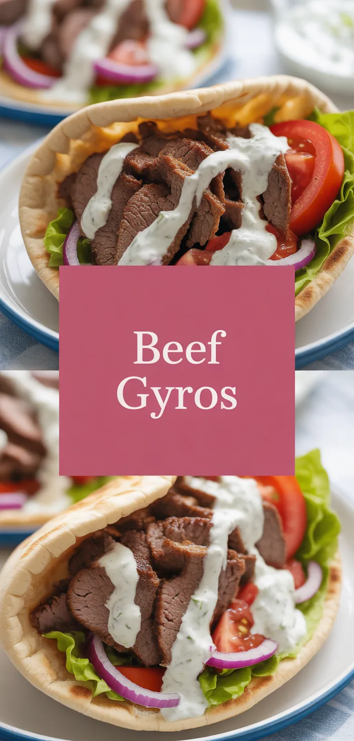 A photo of Beef Gyros Recipe