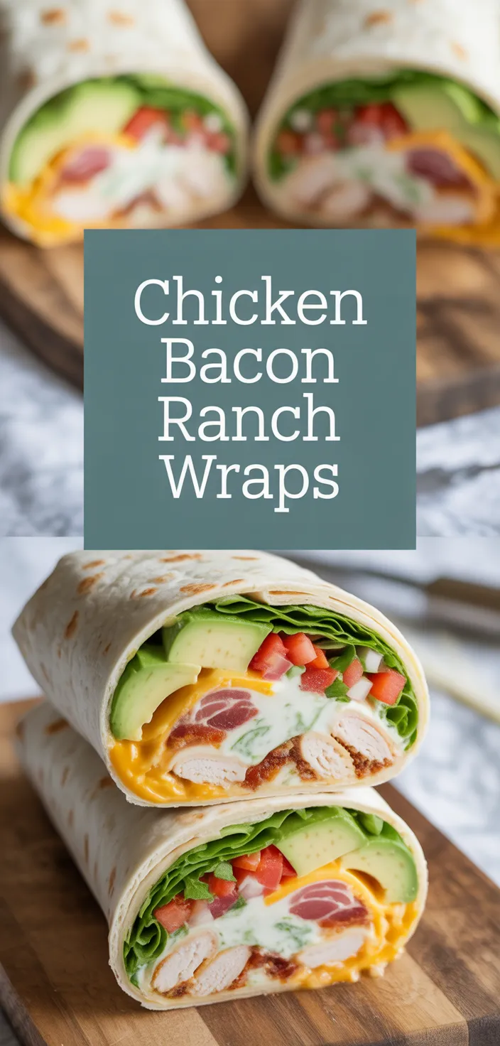 A photo of Chicken Bacon Ranch Wraps Recipe