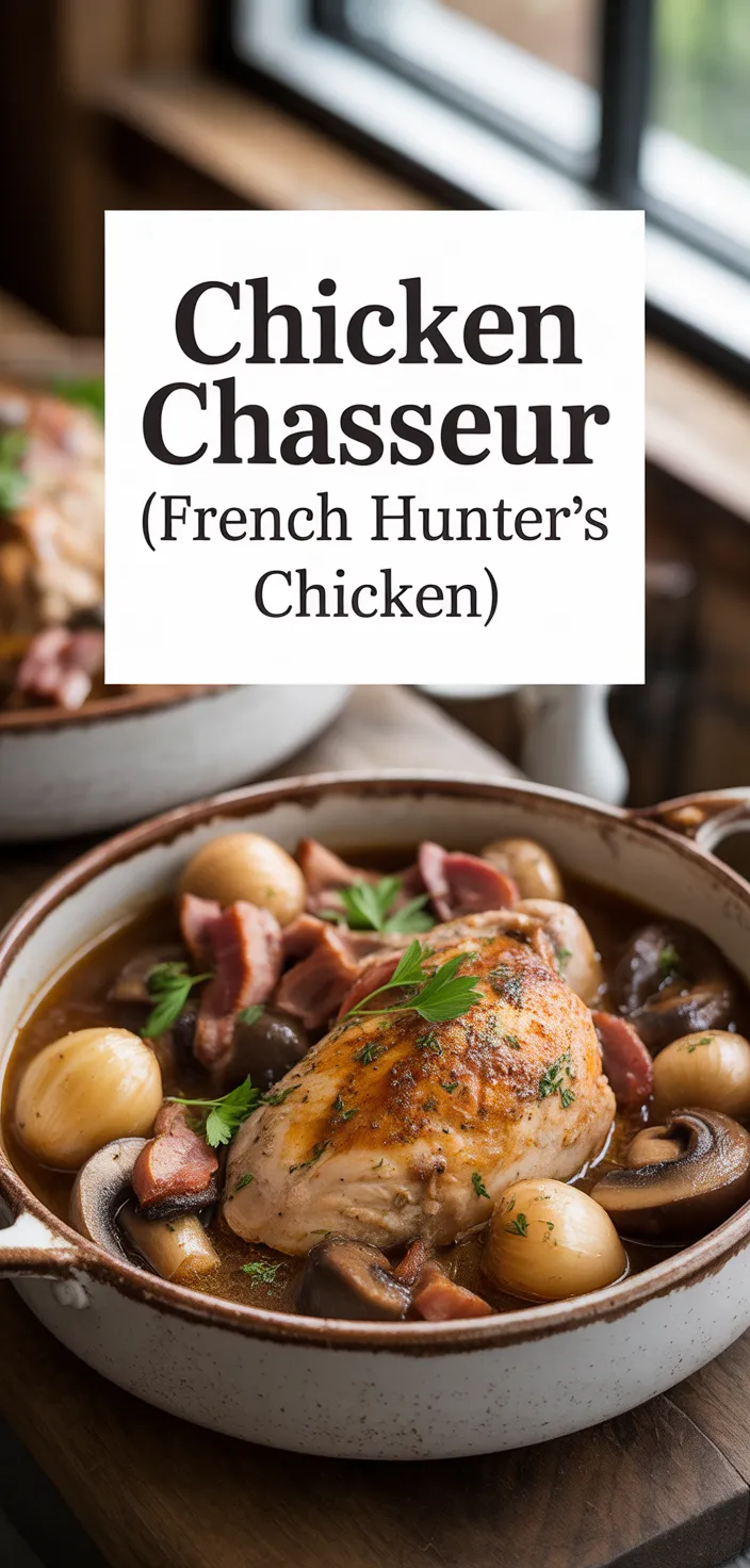 A photo of Chicken Chasseur (French Hunter’s Chicken) Recipe