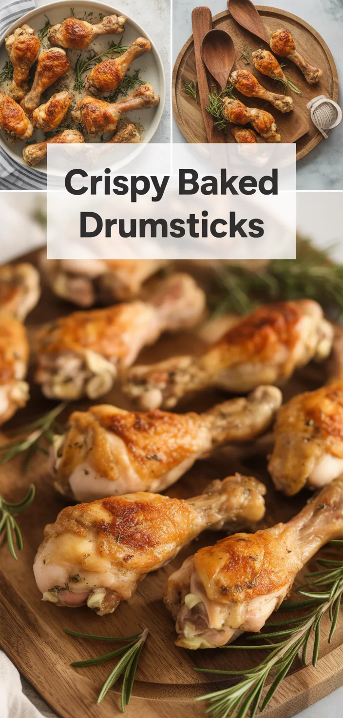 A photo of Crispy Baked Chicken Legs Drumsticks Recipe