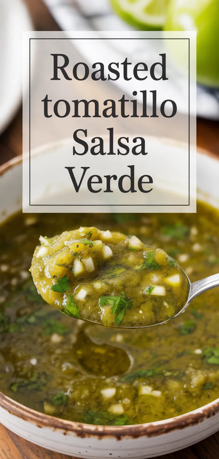 A photo of Roasted Tomatillo Salsa Verde Recipe
