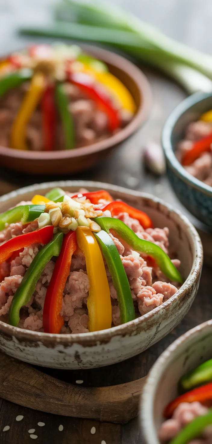 Ingredients photo for Easy Ground Turkey And Peppers Stir Recipe