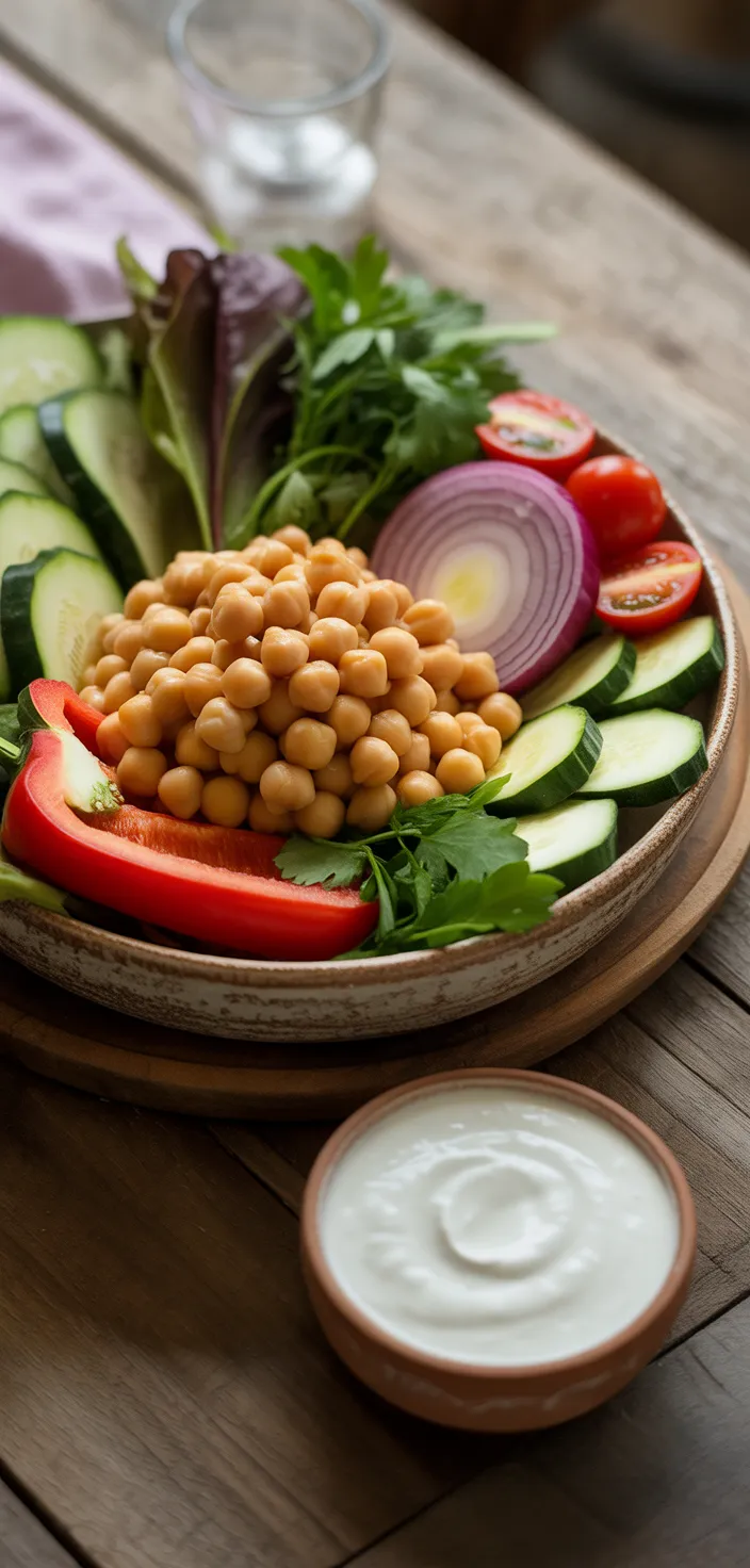Ingredients photo for Grilled Chickpea Veggie Pita Recipe