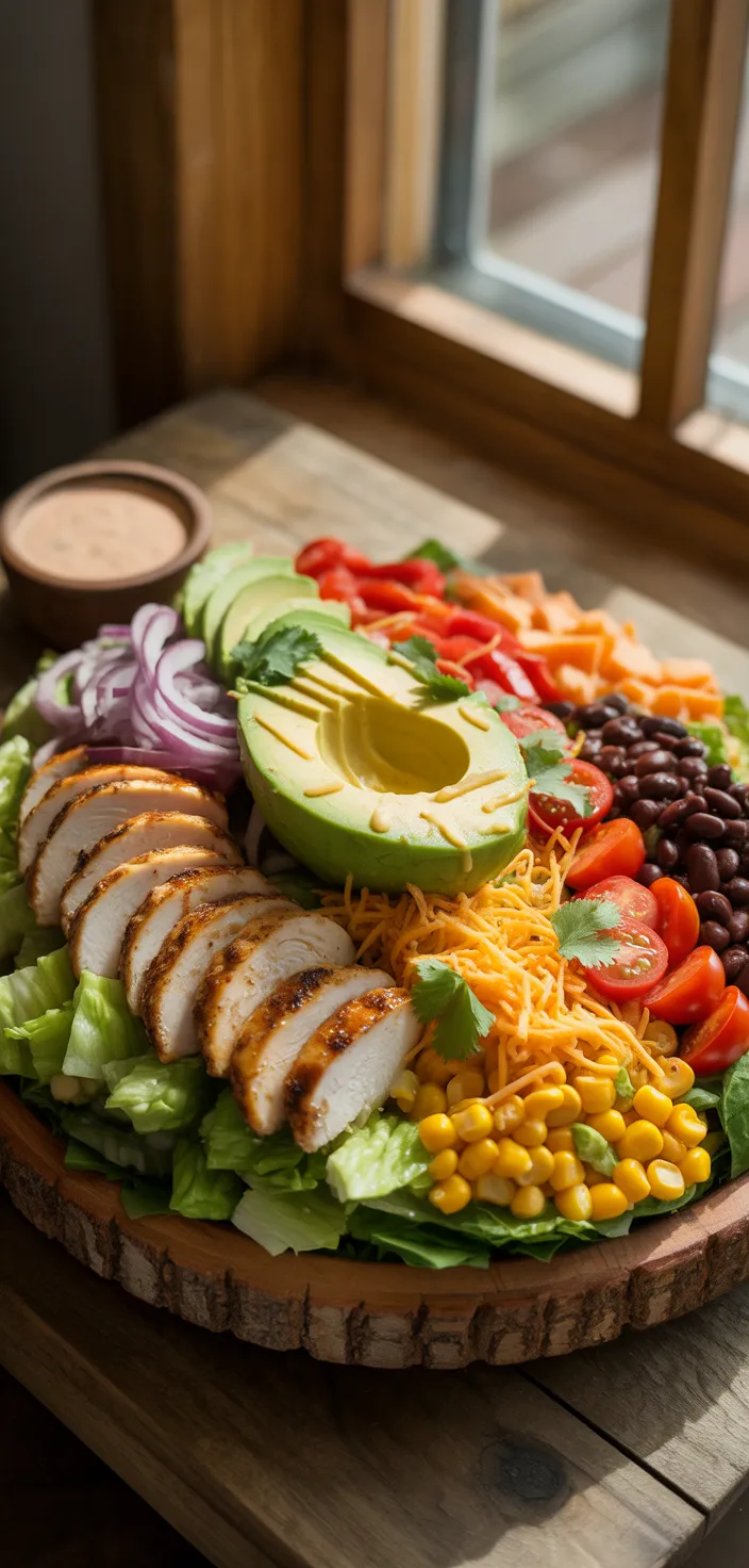 Ingredients photo for Southwest Salad With Chipotle Ranch Dressing Recipe