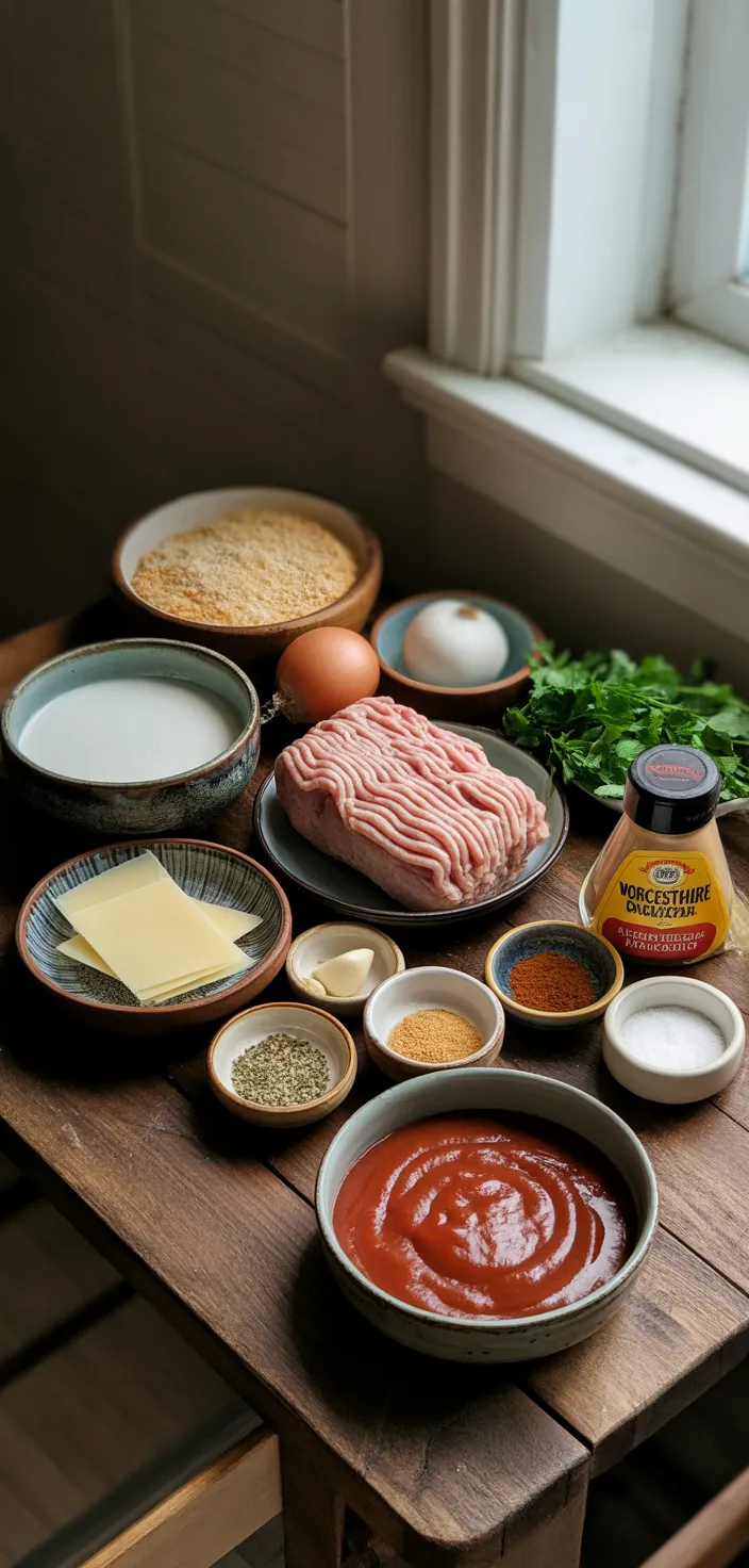 Ingredients photo for The Best Turkey Meatloaf With Glaze Recipe