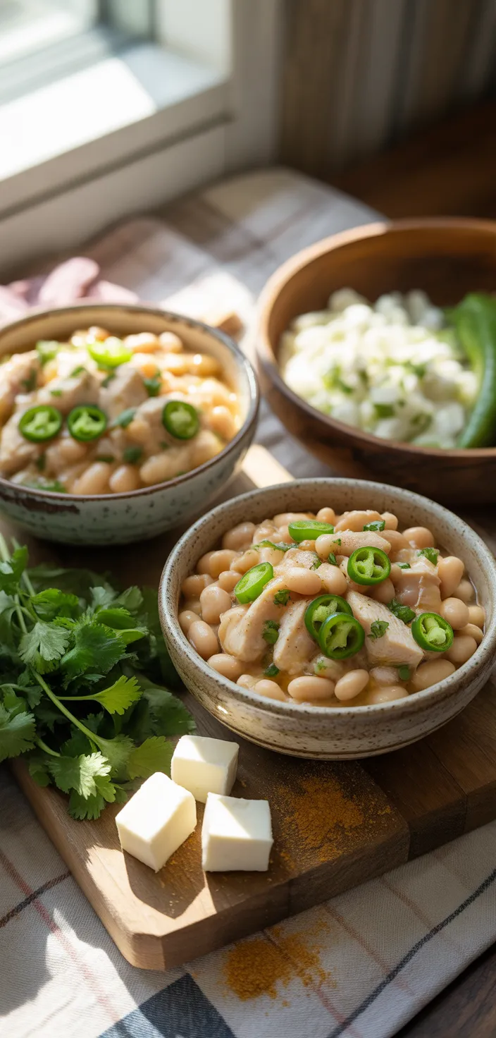 Ingredients photo for Creamy White Chicken Chili Recipe