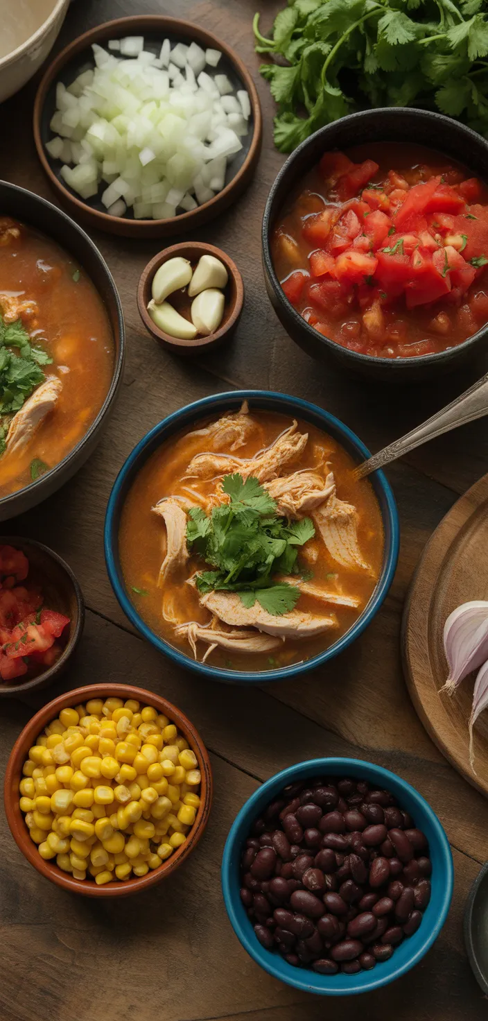 Ingredients photo for Authentic Mexican Chicken Tortilla Soup Recipe (Easy!)