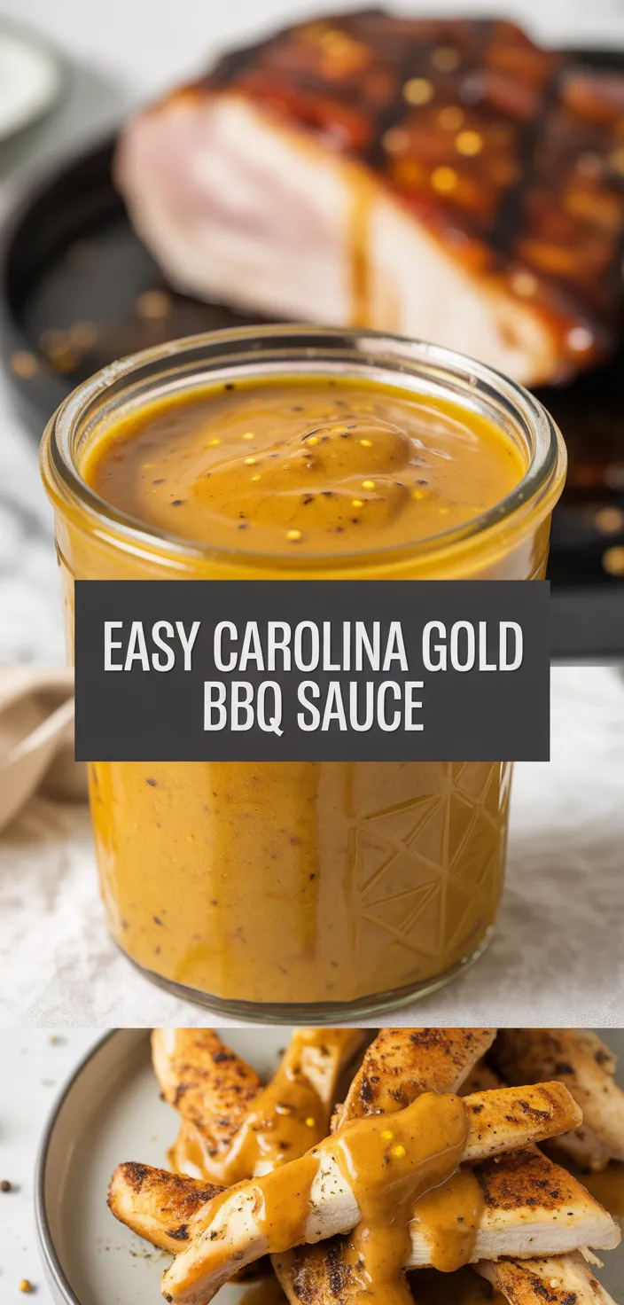 A photo of EASY Carolina Gold BBQ Sauce Recipe