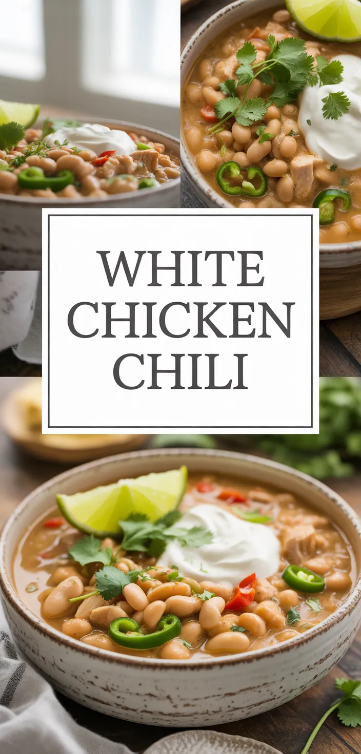 A photo of Easy White Chicken Chili Recipe (Stovetop Or Crockpot)