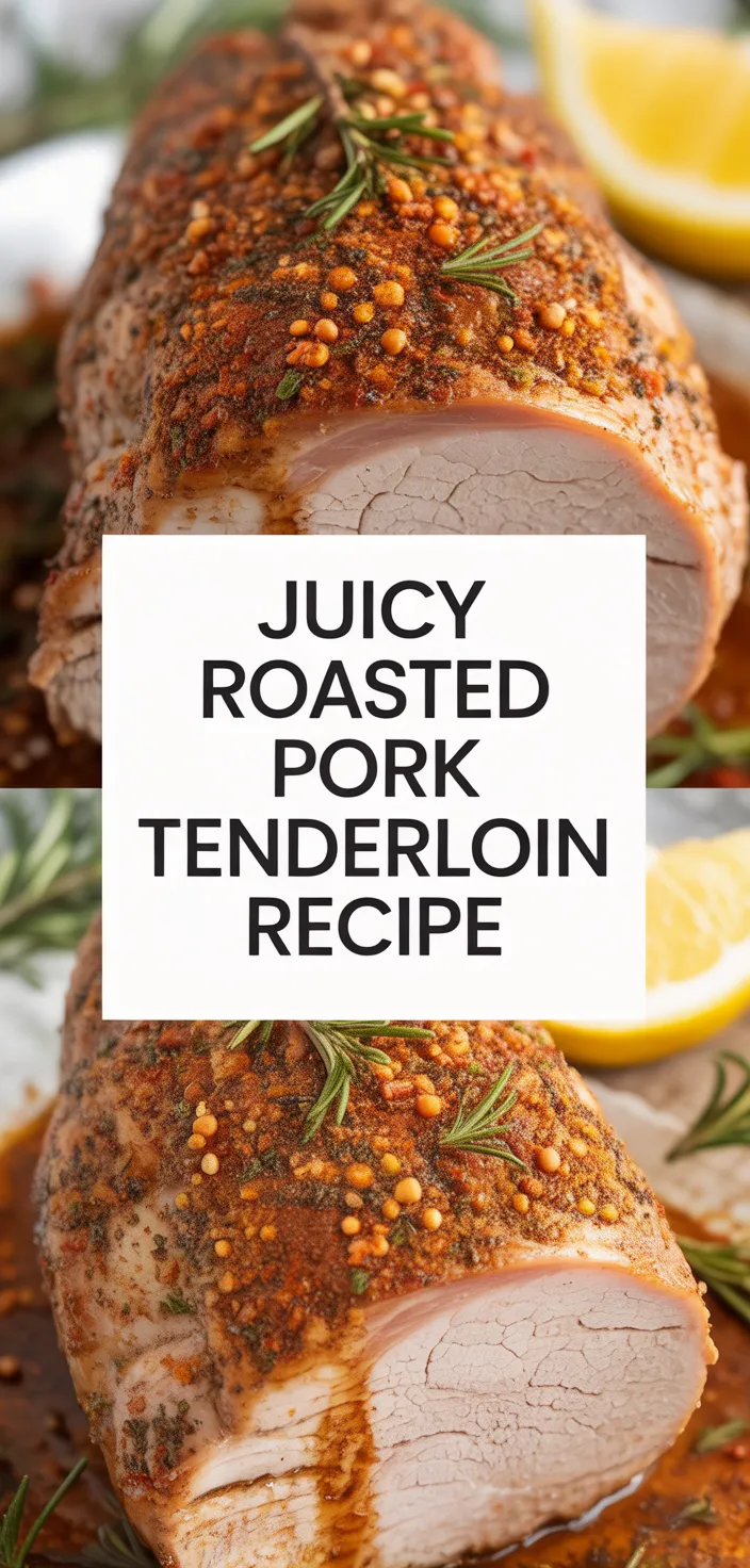 A photo of Juicy Roasted Pork Tenderloin Recipe