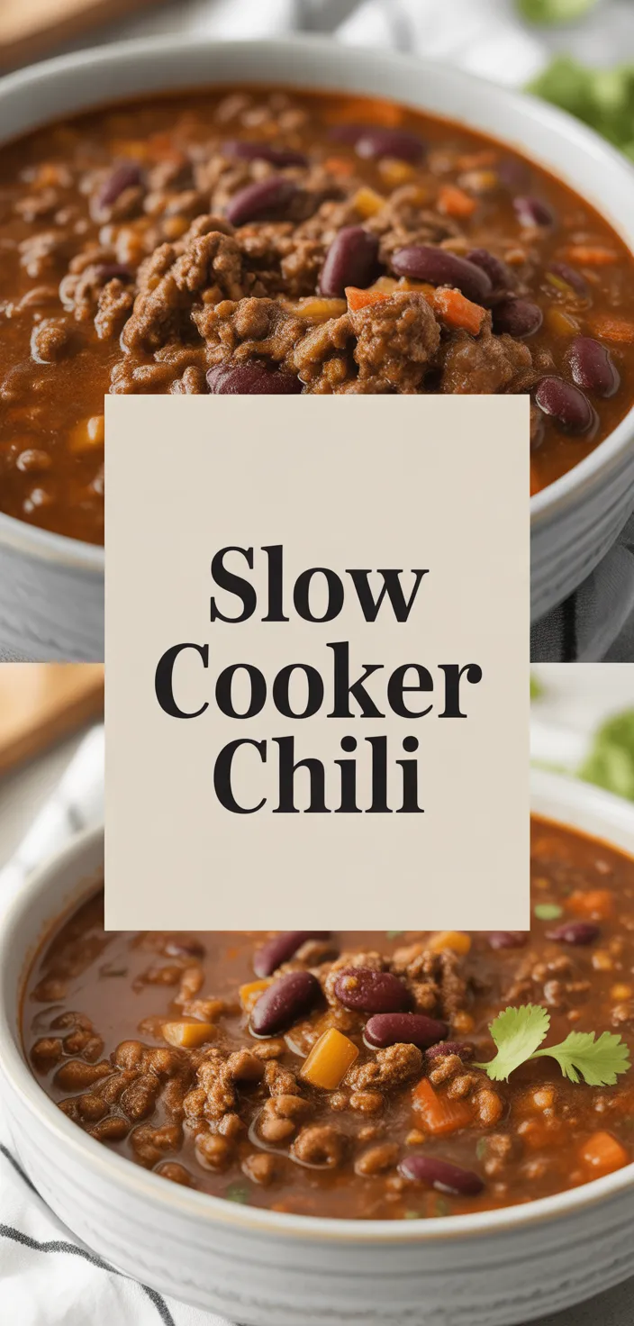 A photo of Slow Cooker Chili Recipe