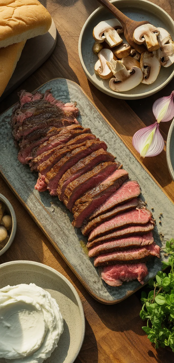 Ingredients photo for Steak Sandwich With Whipped Goat's Cheese Butter Recipe