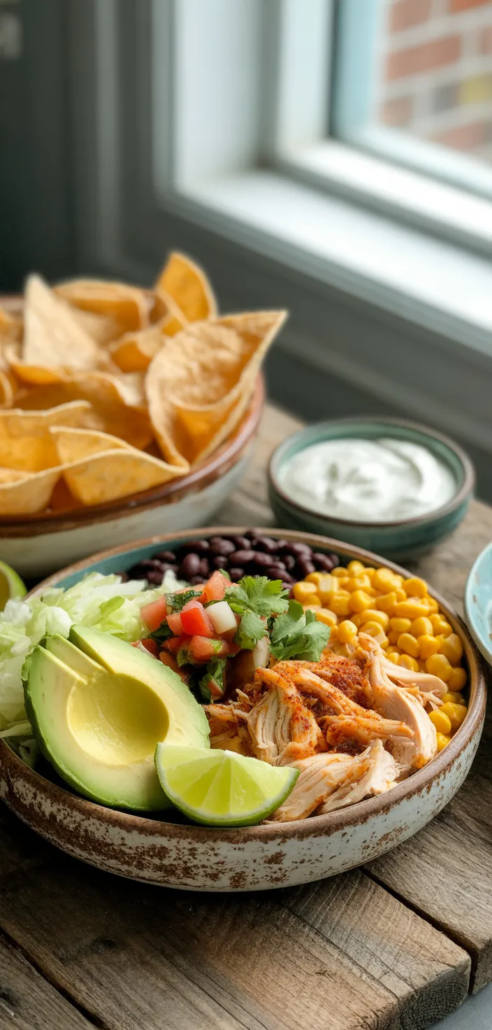Ingredients photo for Tasty Rotisserie Chicken Tostadas Recipe