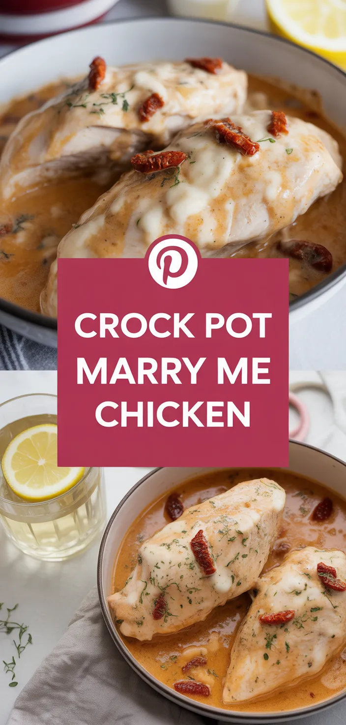 A photo of CROCK POT MARRY ME CHICKEN Recipe