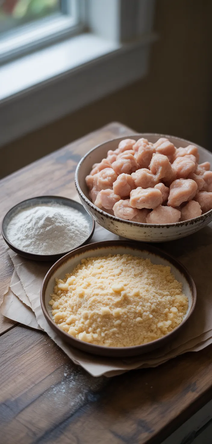 Ingredients photo for THE BEST MCDONALDS Chicken McNuggets Recipe