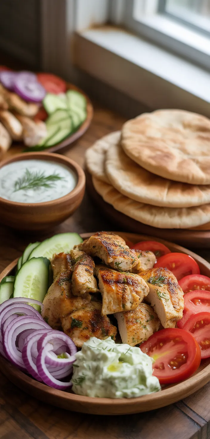 Ingredients photo for Authentic Greek Chicken Gyros Made Simple Recipe