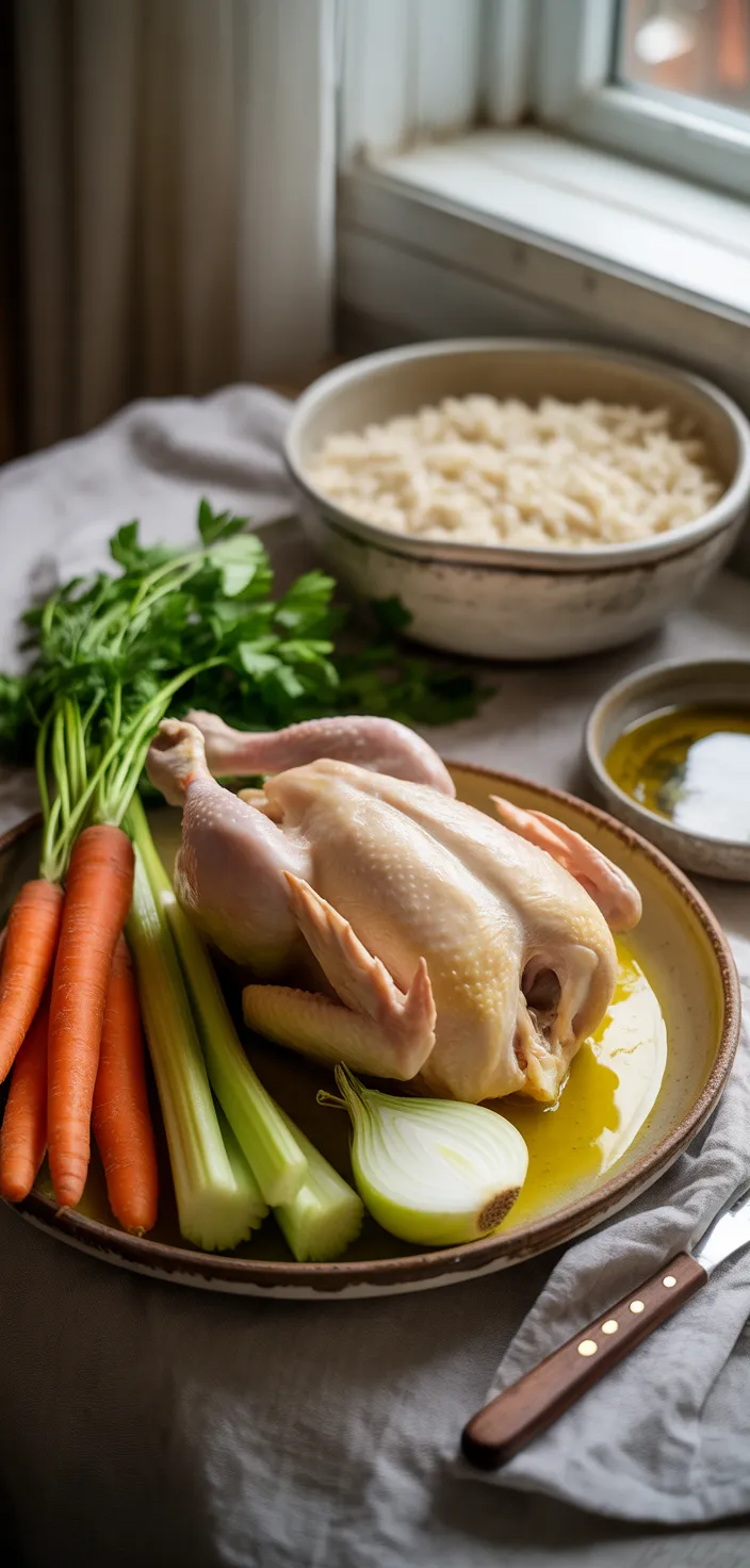 Ingredients photo for Avgolemono Soup Recipe