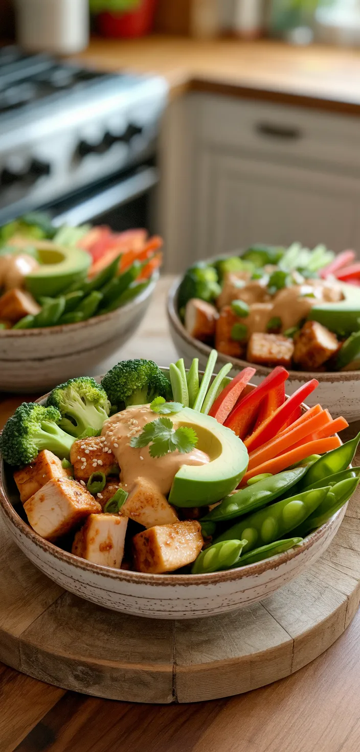 Ingredients photo for Bang Bang Chicken Bowls Recipe