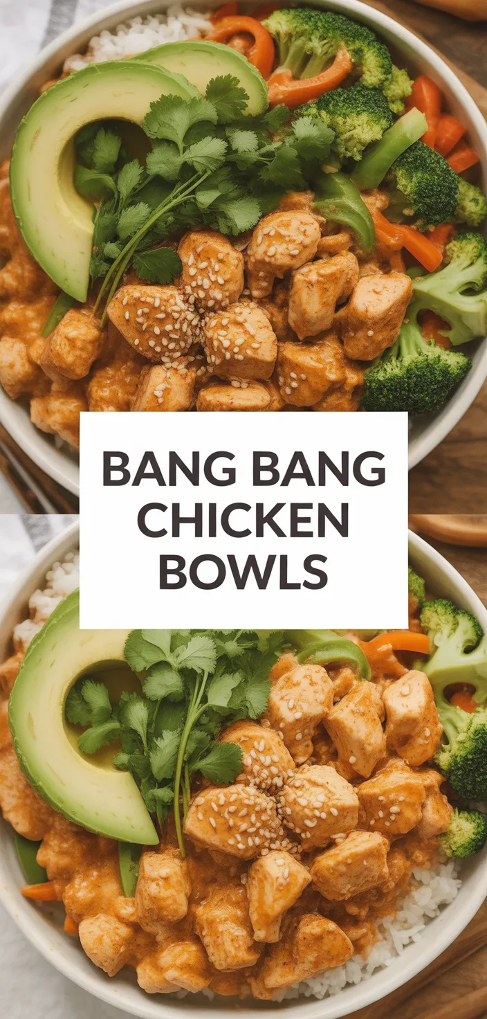A photo of Bang Bang Chicken Bowls Recipe