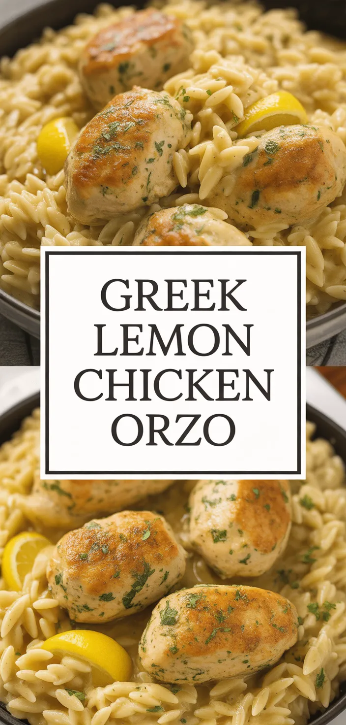A photo of Greek Chicken Meatballs With Lemon Orzo Recipe