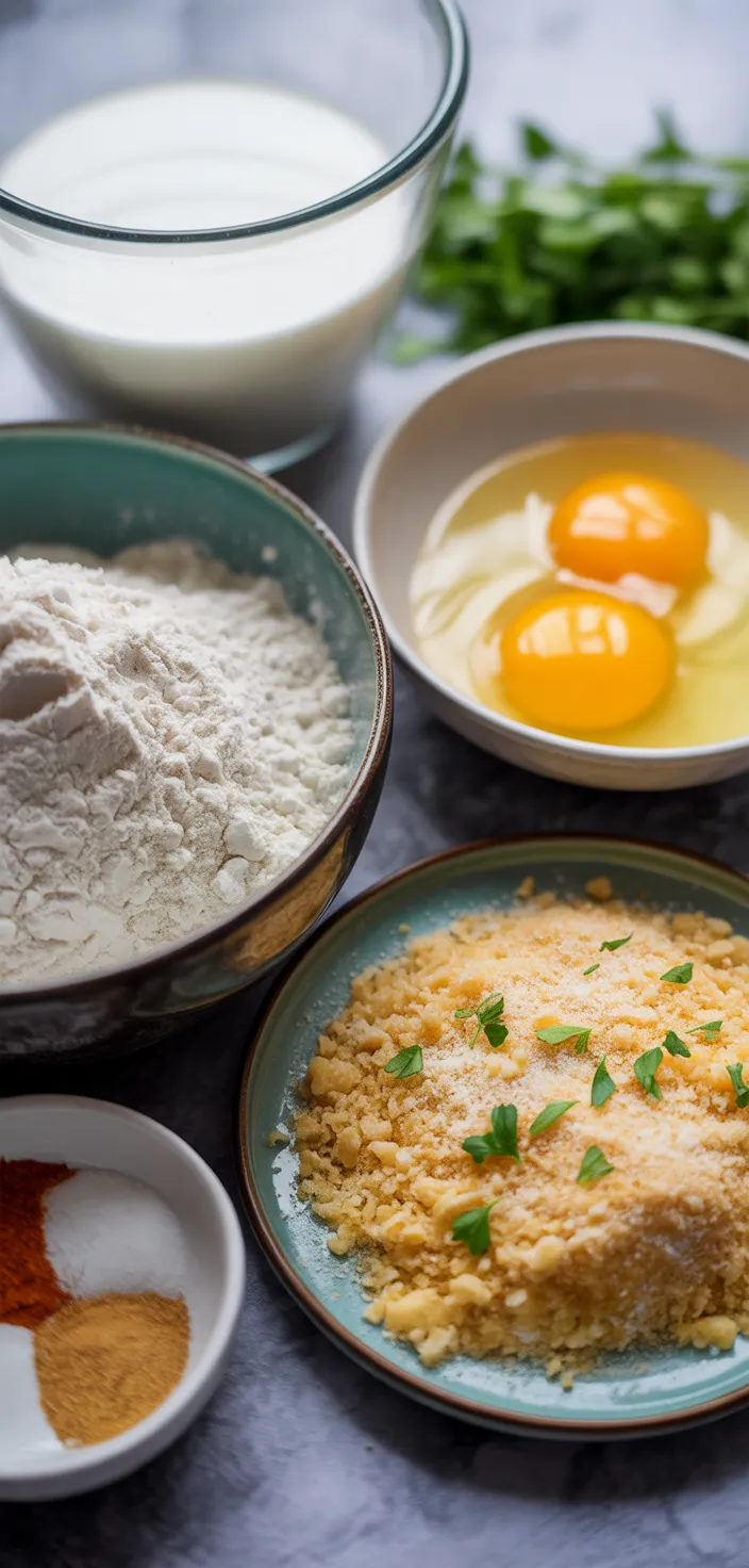 Ingredients photo for Crispy Homemade Baked Chicken Tenders Recipe