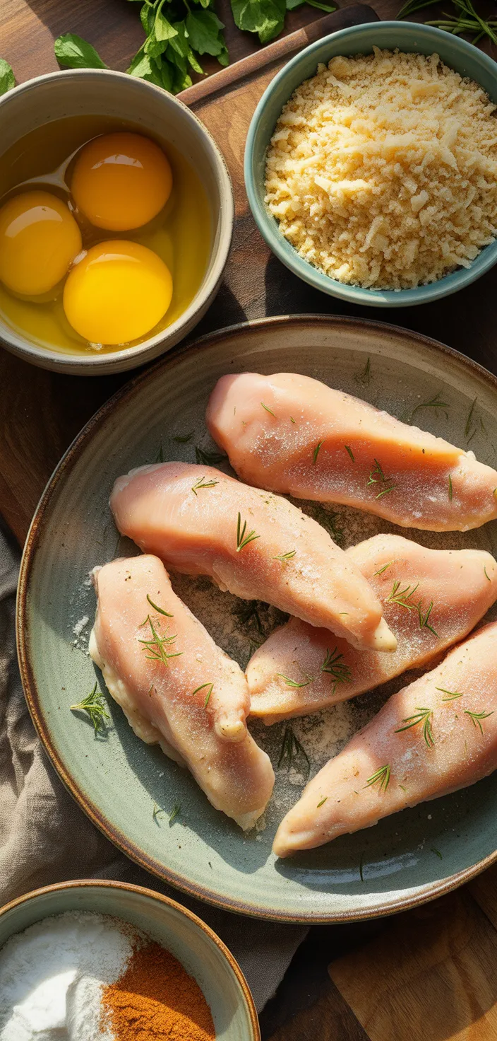 Ingredients photo for Crispy Oven Baked Chicken Tenders Recipe