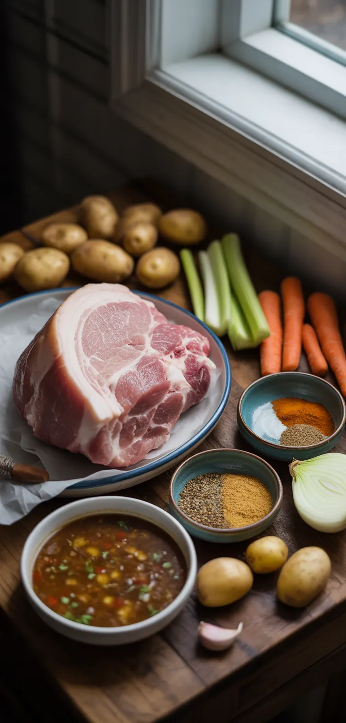 Ingredients photo for Crock Pot Pork Roast And Gravy Recipe