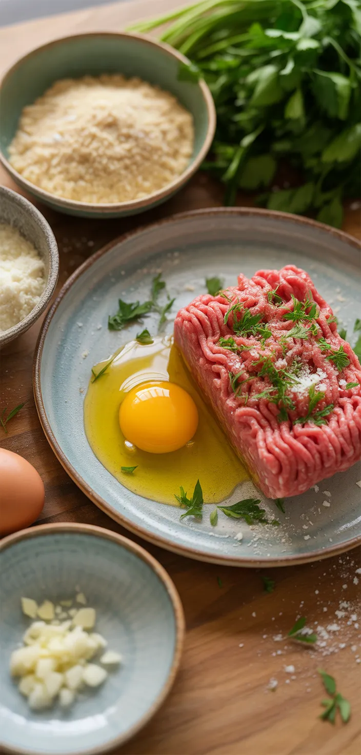 Ingredients photo for Keto Garlic Butter Meatballs (Christmas Recipe & Thanksgiving Recipe)