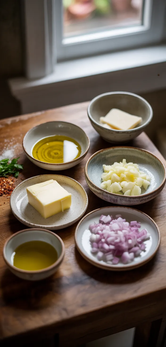 Ingredients photo for White Wine Sauce For Pasta Recipe