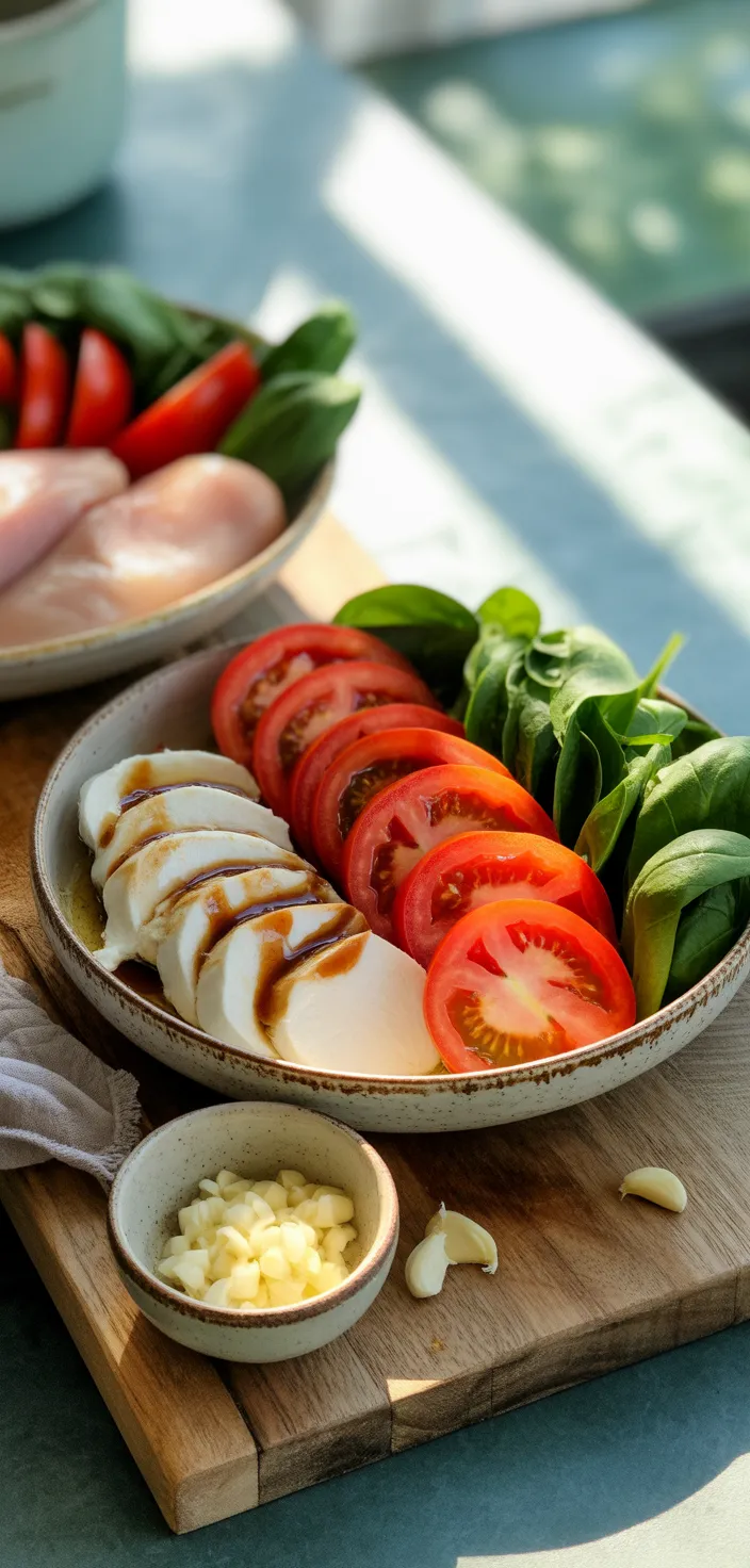 Ingredients photo for Chicken Pesto Caprese Wrap Recipe