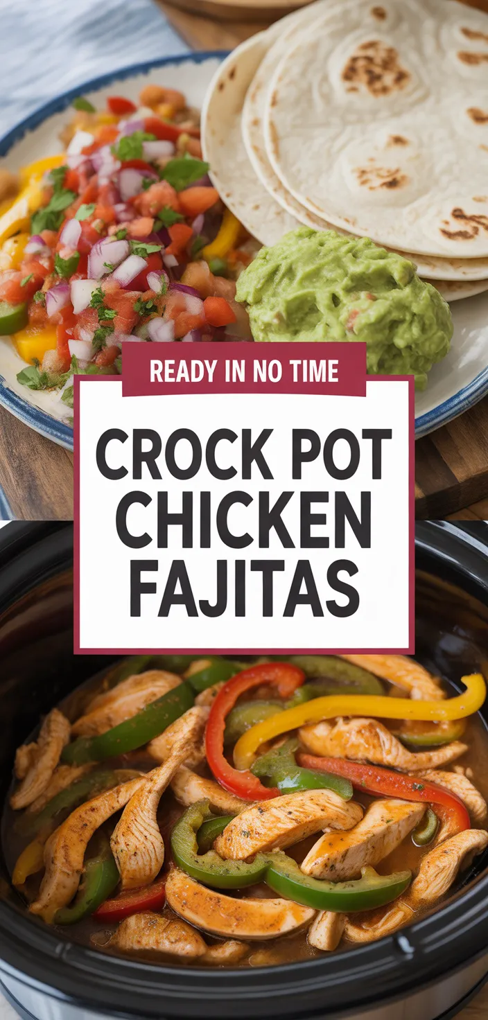 A photo of Crock Pot Chicken Fajitas Recipe