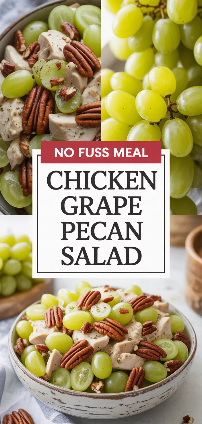 A photo of Easy Chicken Salad Recipe With Grapes And Pecans