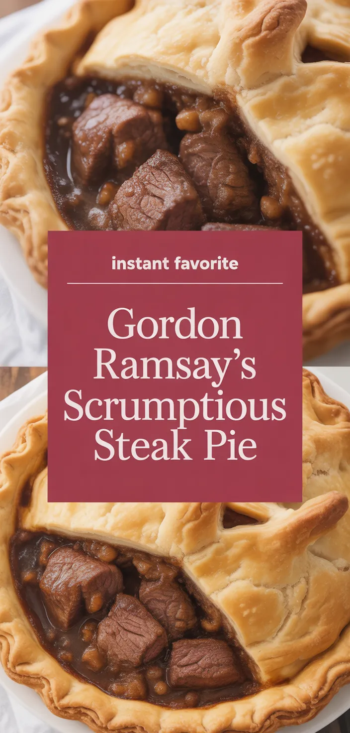 A photo of Gordon Ramsay’s Scrumptious Steak Pie Recipe