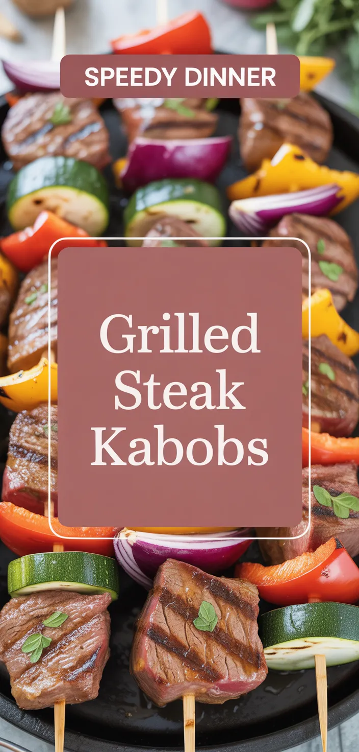 A photo of Grilled Steak Kabobs Recipe