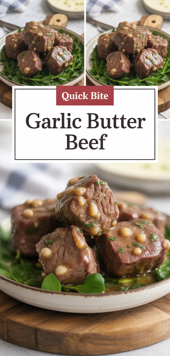 A photo of High Protein Slow Cooker Garlic Butter Beef Bites Recipe