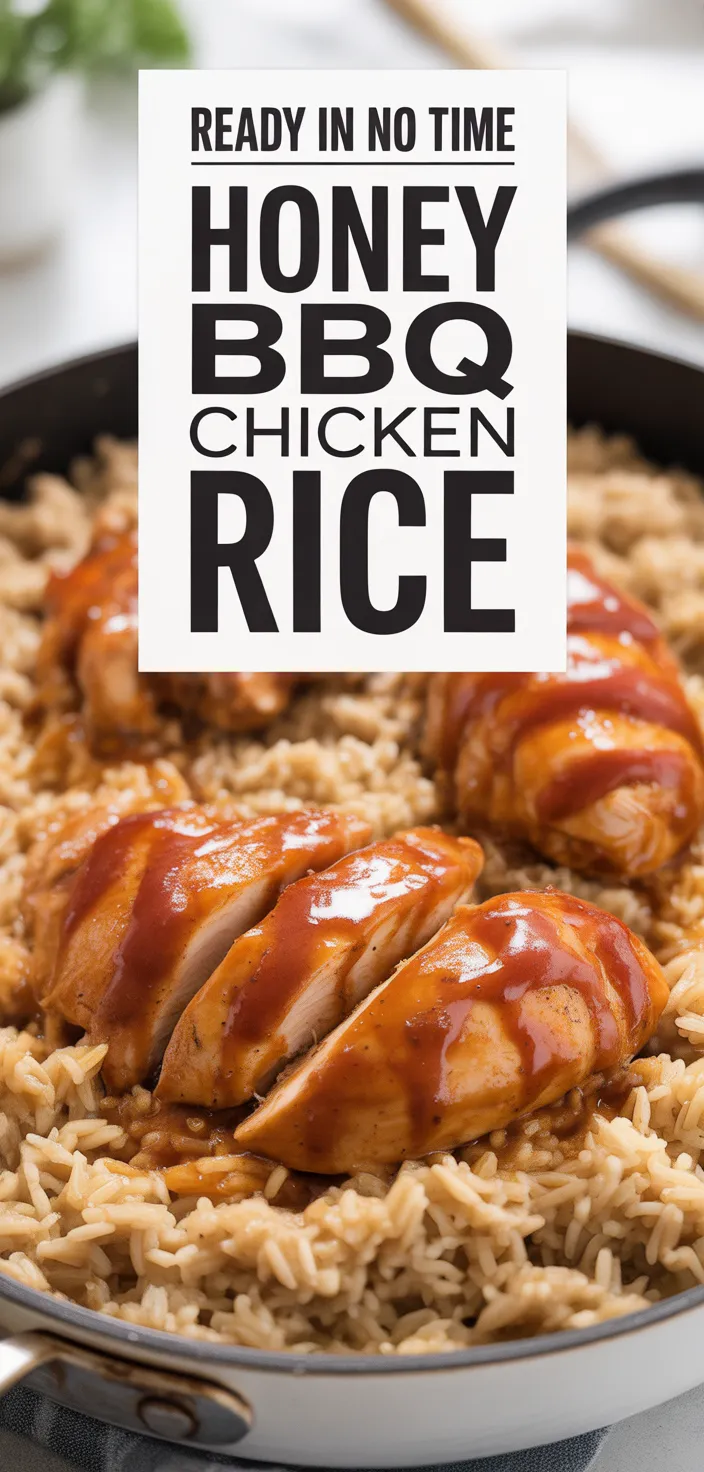 A photo of Honey BBQ Chicken Rice Recipe