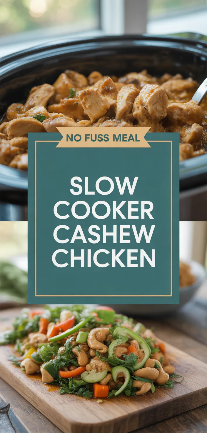A photo of Slow Cooker Cashew Chicken Recipe