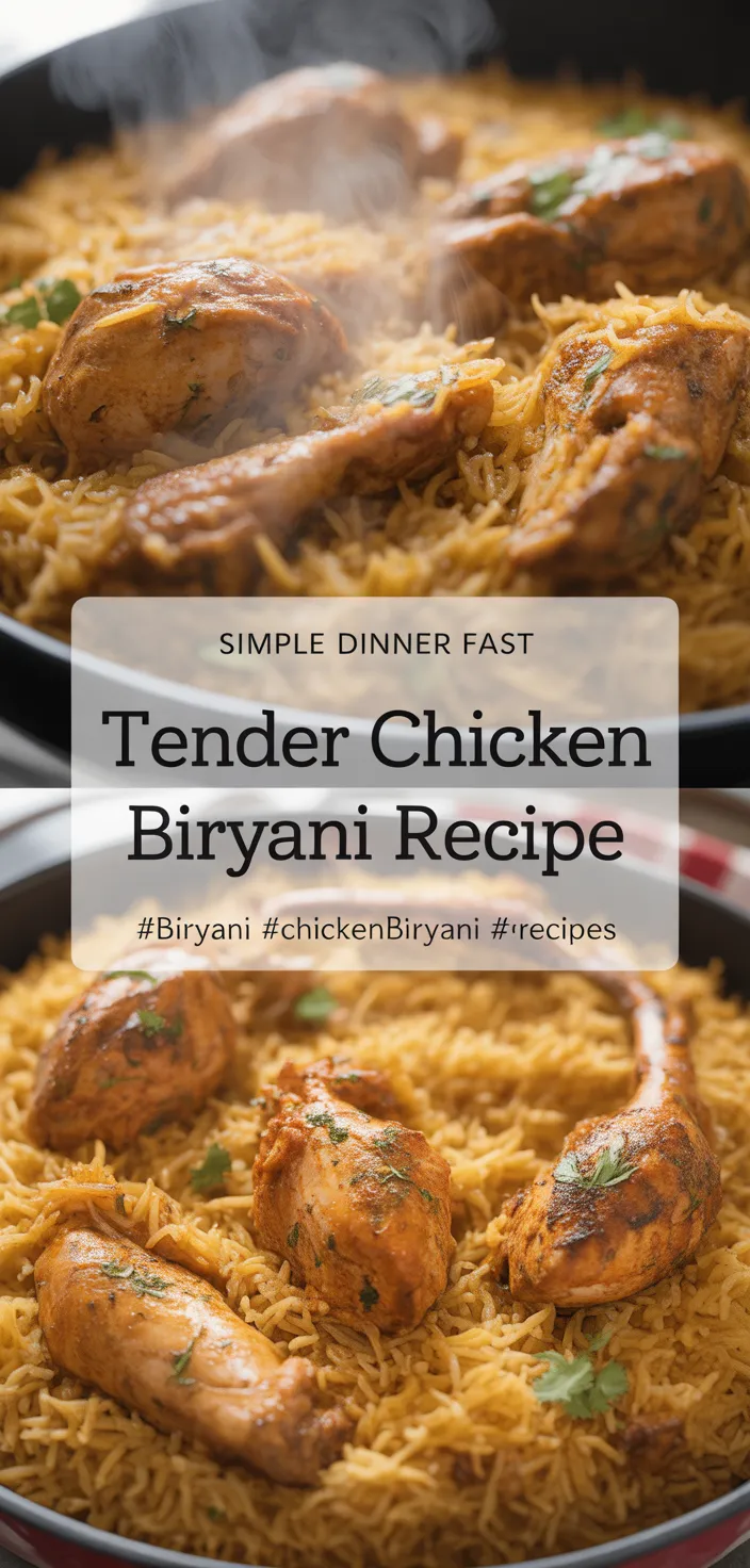 A photo of Tender Chicken Biryani Recipe