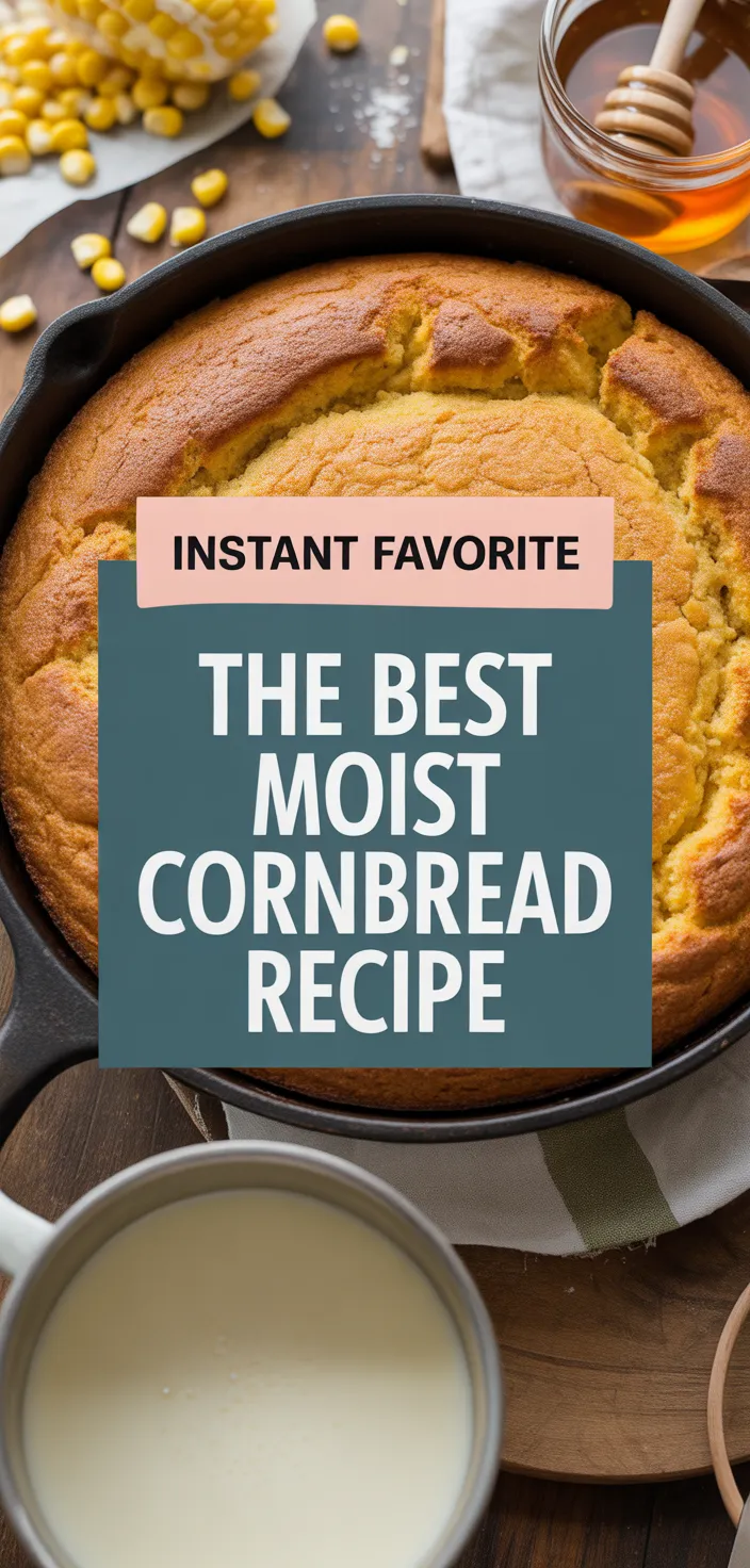 A photo of The Best Moist Cornbread Recipe