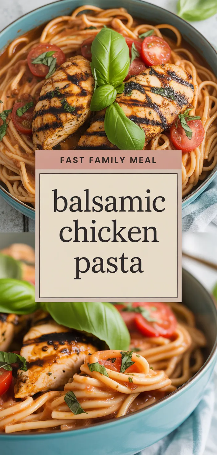 A photo of Tomato Basil Pasta With Balsamic Grilled Chicken Recipe