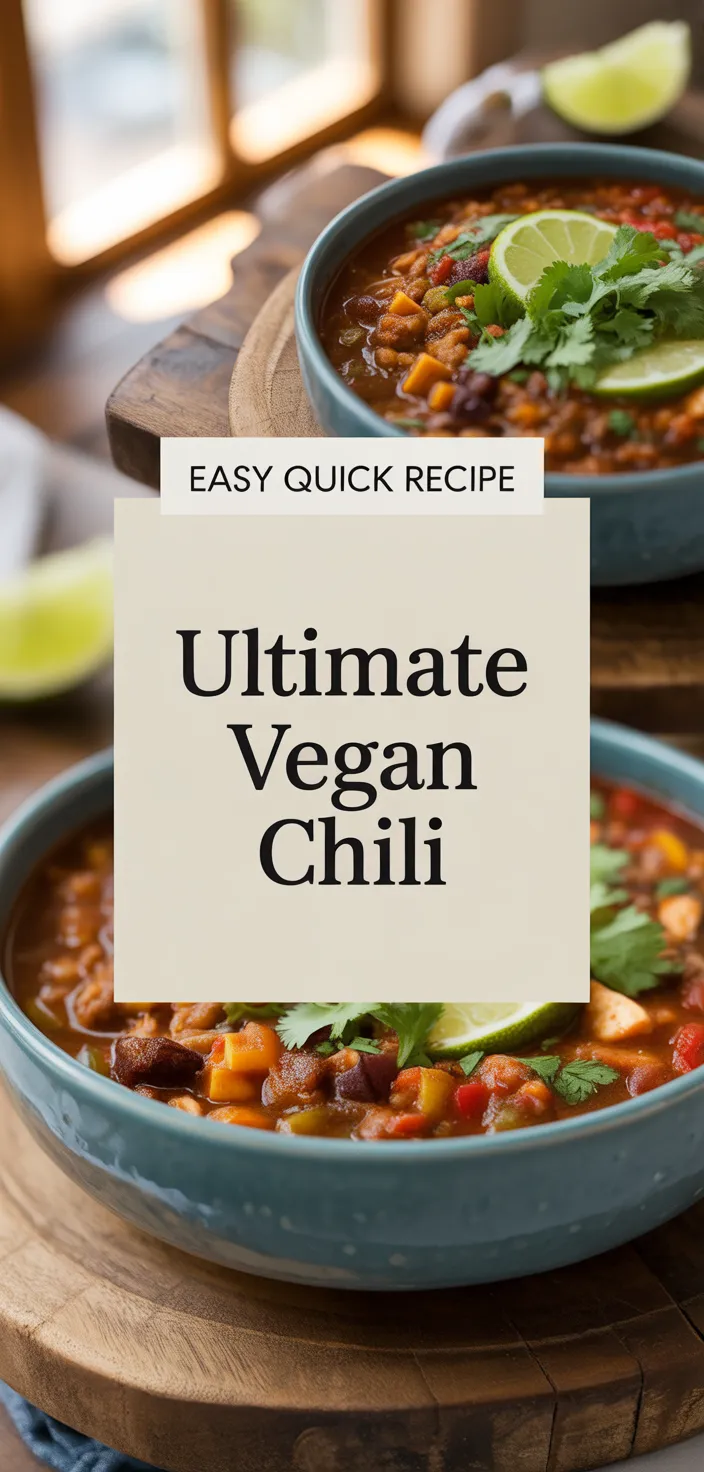 A photo of Ultimate Vegan Chili Recipe