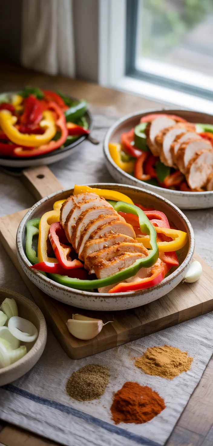 Ingredients photo for Crock Pot Chicken Fajitas Recipe