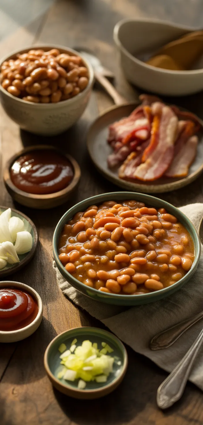 Ingredients photo for Homemade Baked Beans Recipe