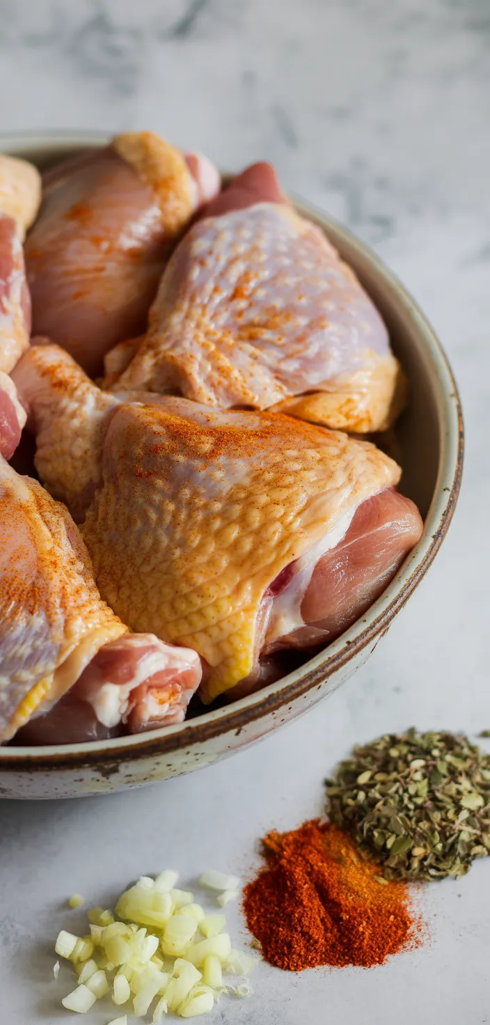 Ingredients photo for Oven Baked Boneless Skinless Chicken Thighs Recipe