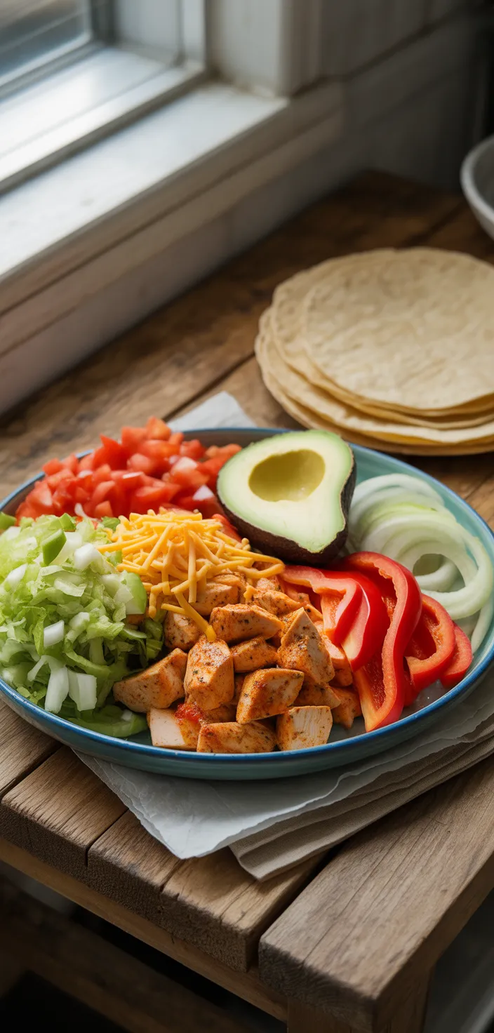 Ingredients photo for Quick Chicken Tacos (with Sauce!) Recipe